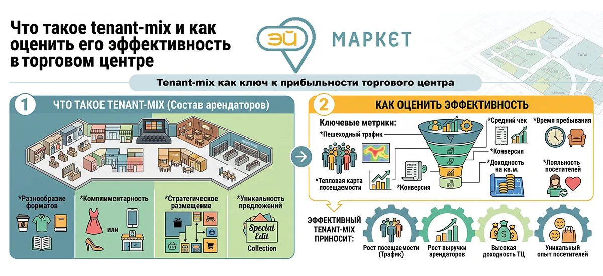 Что такое tenant-mix в торговом центре